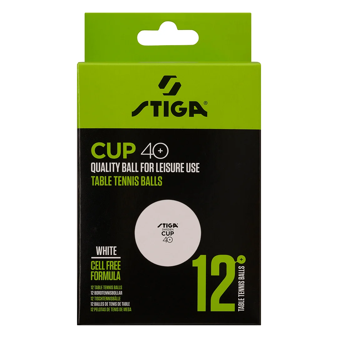 Rise Table Tennis Ball Cup. white. 12-pack