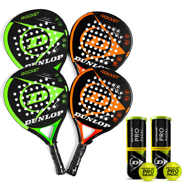 Startpaket Rocket - 4 st padelrack + bollar